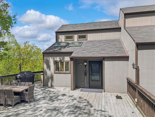 298 Overlook Way, Tannersville, PA 18372 - deck featuring outdoor dining space