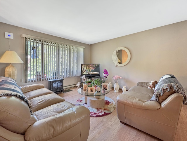 5119 Derby Rd, Tobyhanna, PA 18466 - living room with wood finished floors