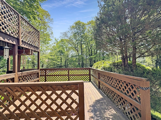 5119 Derby Rd, Tobyhanna, PA 18466 - view of wooden deck