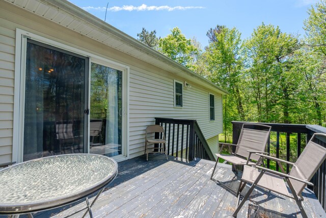 165 Stillwater Dr, Pocono Summit, PA 18346 - view of wooden deck