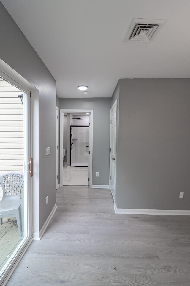 302 Leaf St, Tobyhanna, PA 18466 - corridor featuring baseboards and light wood-style flooring