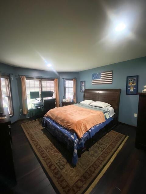 5132 Pocono Park Ln, Swiftwater, PA 18370 - bedroom with wood finished floors