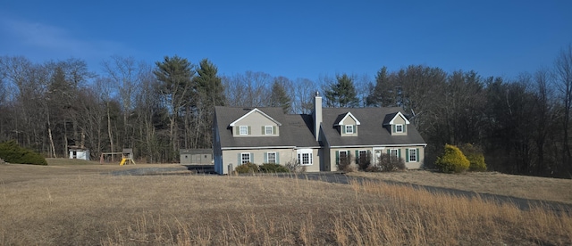 view of cape cod home