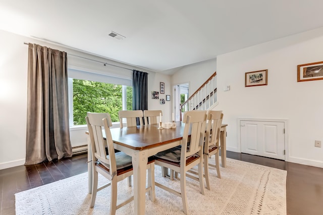 106 Legends Ct, East Stroudsburg, PA 18302 - dining area featuring wood finished floors and stairs