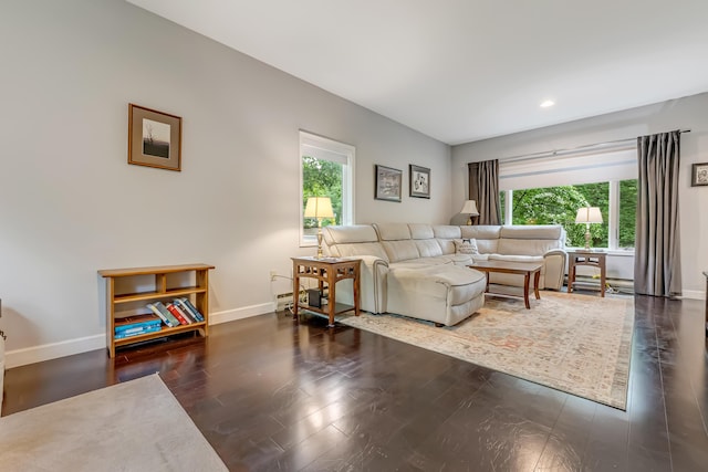 106 Legends Ct, East Stroudsburg, PA 18302 - living area featuring wood finished floors and recessed lighting