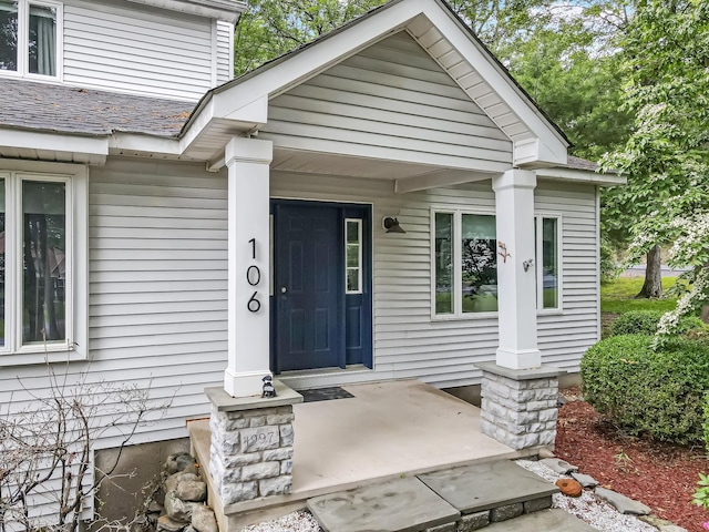 106 Legends Ct, East Stroudsburg, PA 18302 - view of exterior entry with covered porch