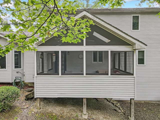 106 Legends Ct, East Stroudsburg, PA 18302 - view of property exterior with a sunroom