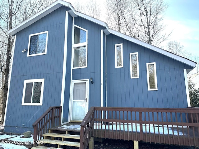 view of rear view of property