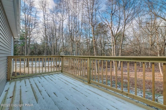 view of wooden terrace