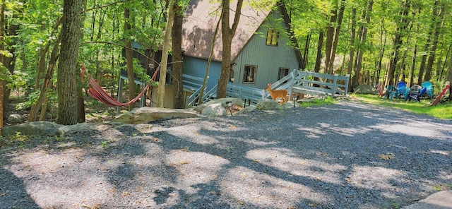 195 Bellingham Dr, Bushkill, PA 18324 - view of yard with a view of trees