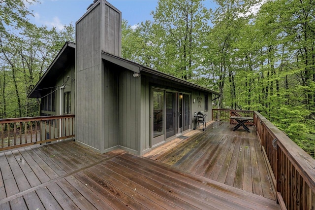 3207 Green Meadow Cir, Pocono Pines, PA 18350 - wooden terrace featuring grilling area