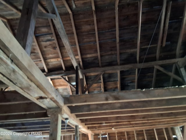 view of attic