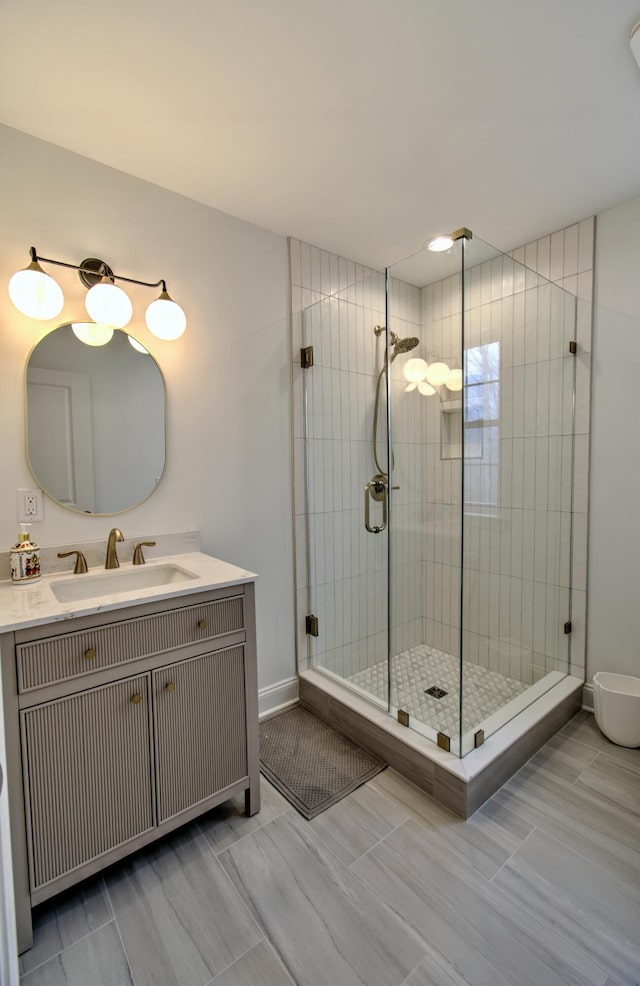 109 Forest Lake Dr, Jim Thorpe, PA 18229 - full bathroom featuring a shower stall and vanity