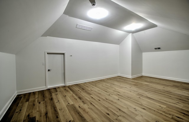 109 Forest Lake Dr, Jim Thorpe, PA 18229 - bonus room featuring vaulted ceiling and hardwood / wood-style floors