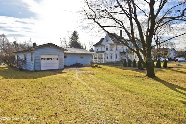 exterior space featuring an attached garage and driveway