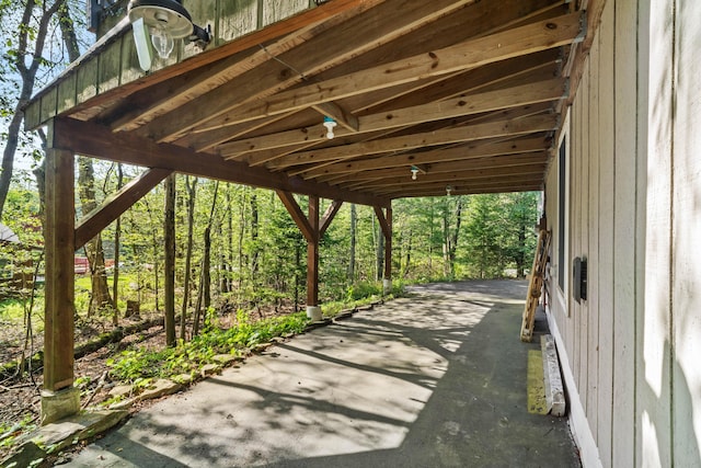 371 Echo Lake Rd, Tobyhanna, PA 18466 - view of car parking with a carport