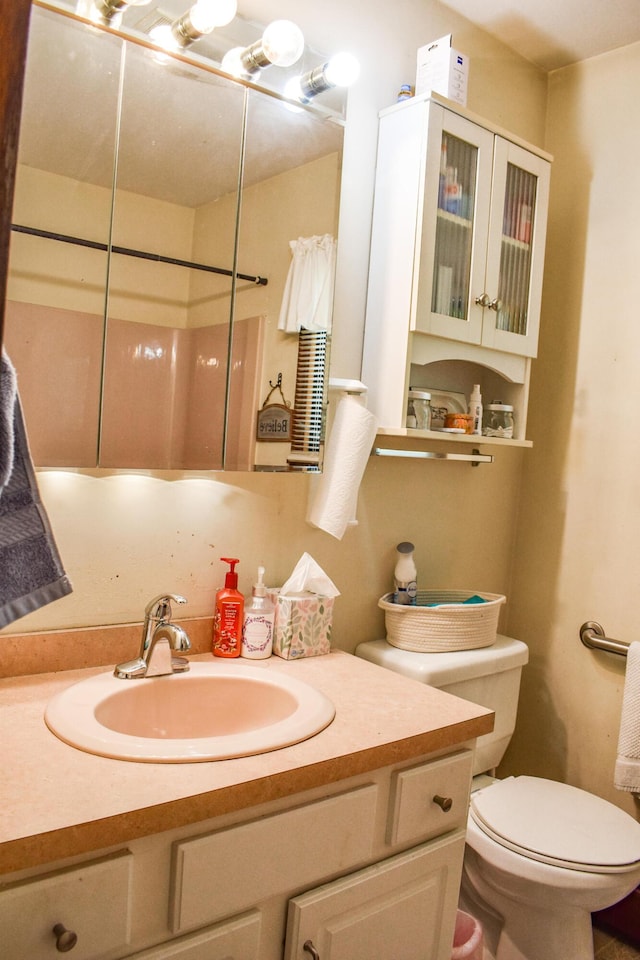 8044 Promontory Dr, White Haven, PA 18661 - bathroom with vanity and toilet