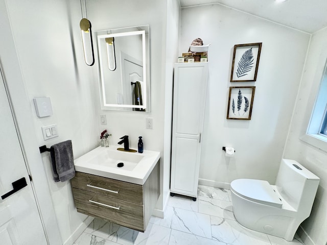 1110 Lehigh Cir, Tobyhanna, PA 18466 - bathroom featuring marble finish flooring and vanity