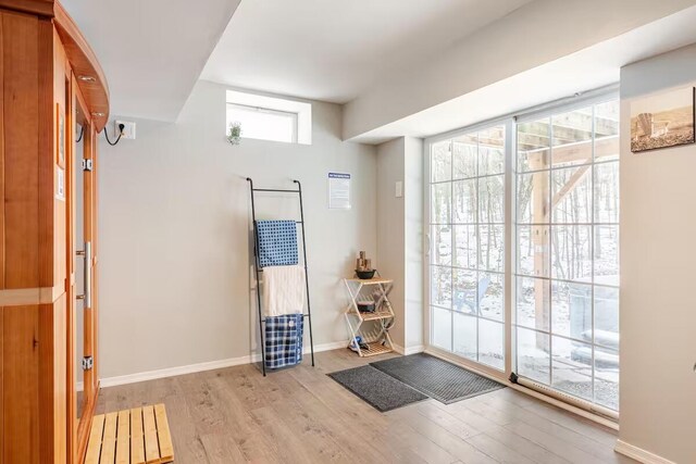 3114 Fairfax Ter, East Stroudsburg, PA 18301 - entryway with light wood-style floors and baseboards