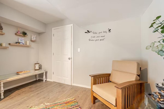 3114 Fairfax Ter, East Stroudsburg, PA 18301 - sitting room with baseboards and light wood-type flooring