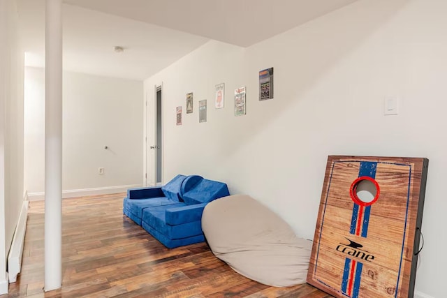3114 Fairfax Ter, East Stroudsburg, PA 18301 - living area with baseboards and wood finished floors