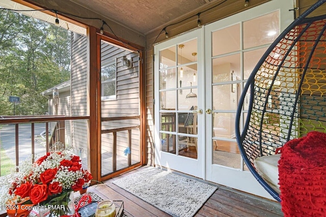 view of sunroom / solarium