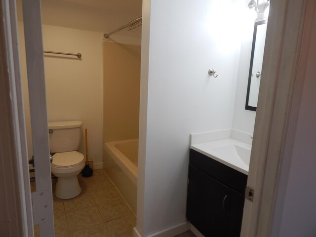 3277 State St, White Haven, PA 18661 - bathroom featuring vanity, tile patterned floors, and shower / bathtub combination