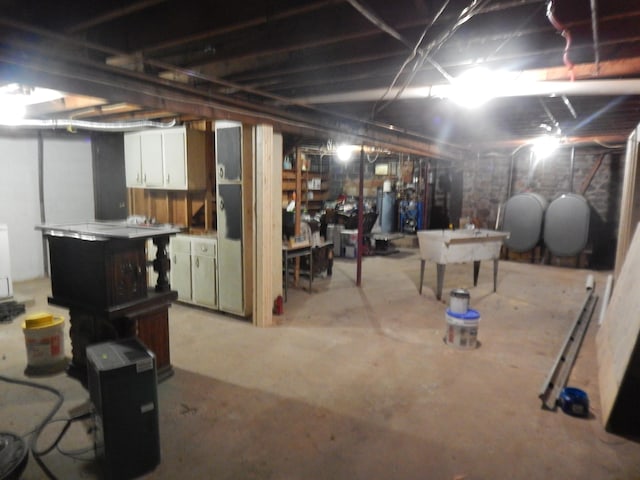 3277 State St, White Haven, PA 18661 - unfinished basement with washing machine and dryer