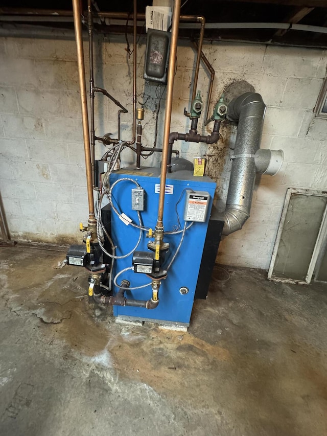 utilities featuring a heating unit