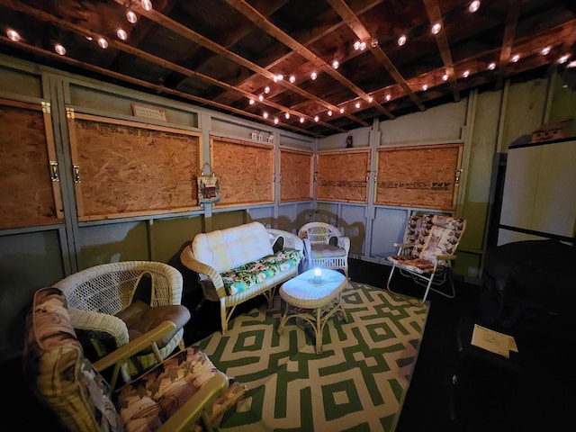 interior space with wainscoting