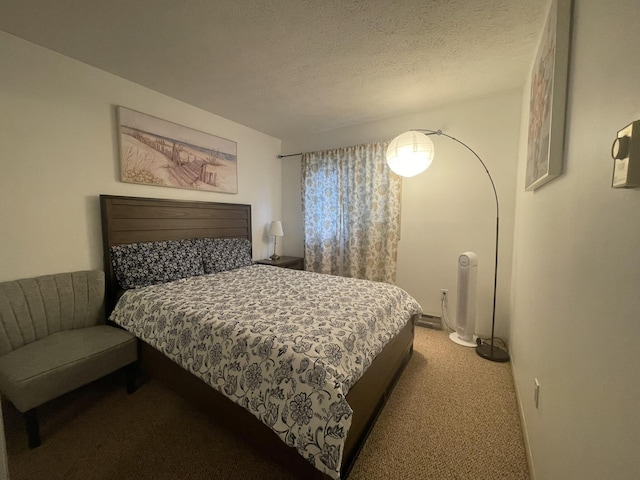 5144 Hounds Ear Rd, Tobyhanna, PA 18466 - bedroom featuring a textured ceiling and carpet flooring