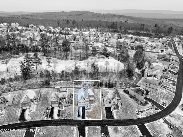 birds eye view of property featuring a residential view