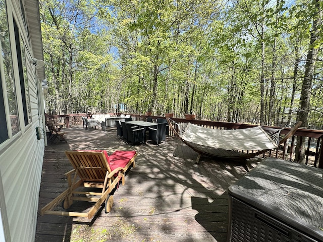338 Tower Rd, Albrightsville, PA 18210 - deck with outdoor dining space