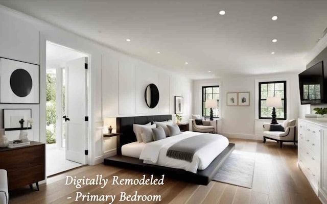 1219 Sherwood Forest Rd, Stroudsburg, PA 18360 - bedroom featuring wood finished floors and recessed lighting