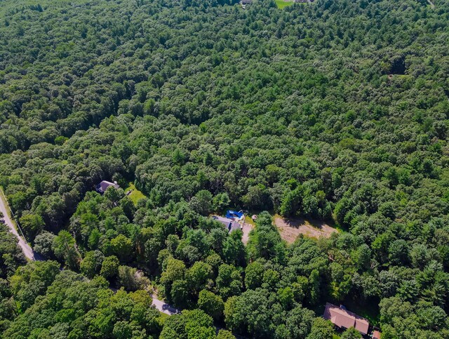 1219 Sherwood Forest Rd, Stroudsburg, PA 18360 - drone / aerial view with a wooded view
