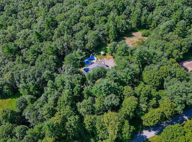 1219 Sherwood Forest Rd, Stroudsburg, PA 18360 - bird's eye view featuring a forest view