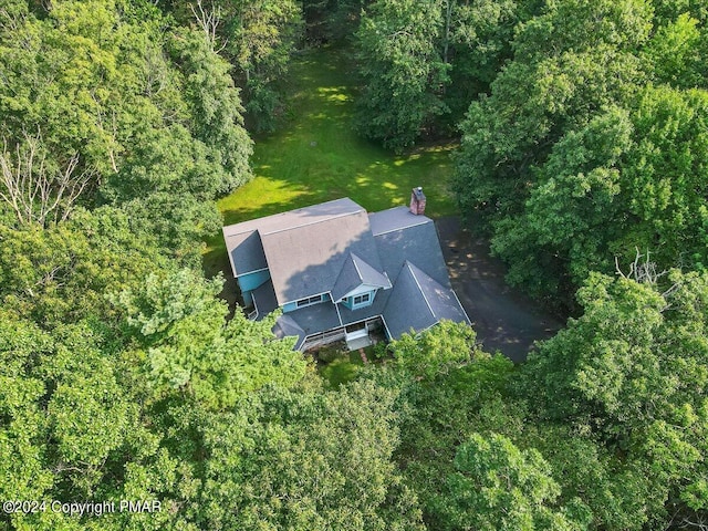 aerial view with a view of trees