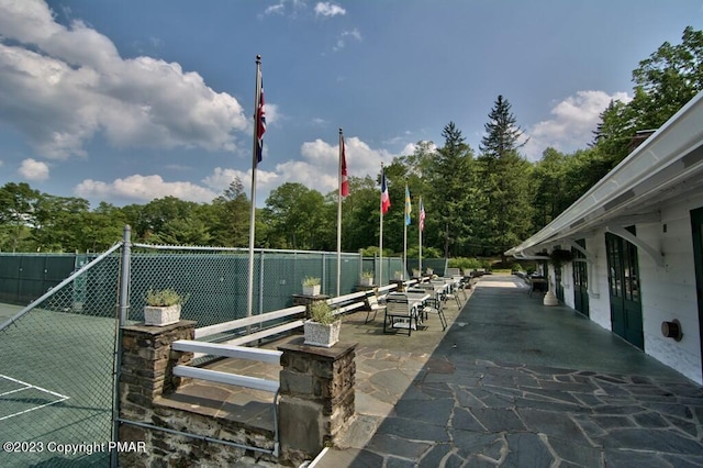 5126 Beattys Cir, Buck Hill Falls, PA 18323 - surrounding community with a patio area