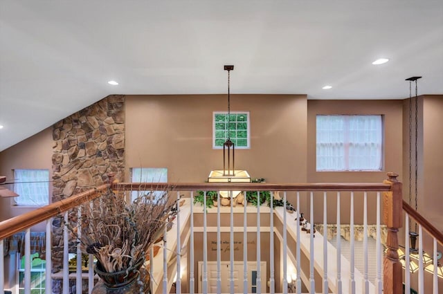 1218 Clymer Ln, Pocono Pines, PA 18350 - stairway featuring recessed lighting