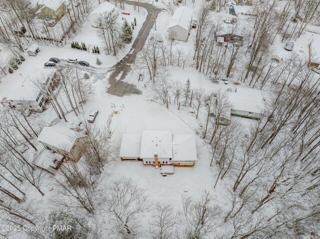 3011 Minqua Cir, Tobyhanna, PA 18466 - view of snowy aerial view