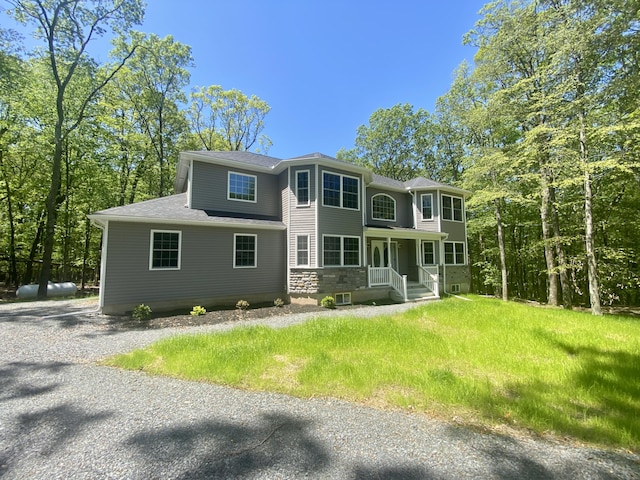 130 Sugar Hill Rd, Saylorsburg, PA 18353 - view of front facade featuring roof with shingles
