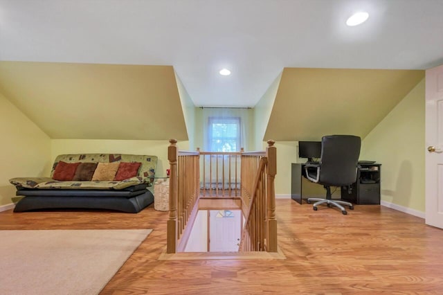 295 Wyomissing Dr, Pocono Lake, PA 18347 - office area featuring wood finished floors and recessed lighting