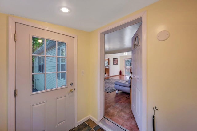 295 Wyomissing Dr, Pocono Lake, PA 18347 - doorway featuring baseboards and recessed lighting