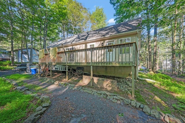 295 Wyomissing Dr, Pocono Lake, PA 18347 - back of house with a deck