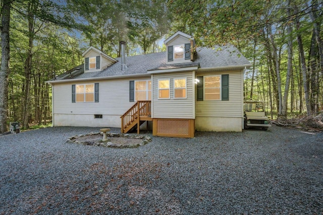295 Wyomissing Dr, Pocono Lake, PA 18347 - view of front facade featuring a shingled roof