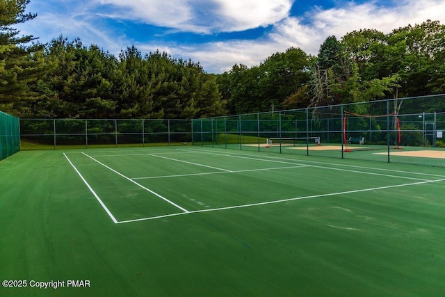 view of tennis court