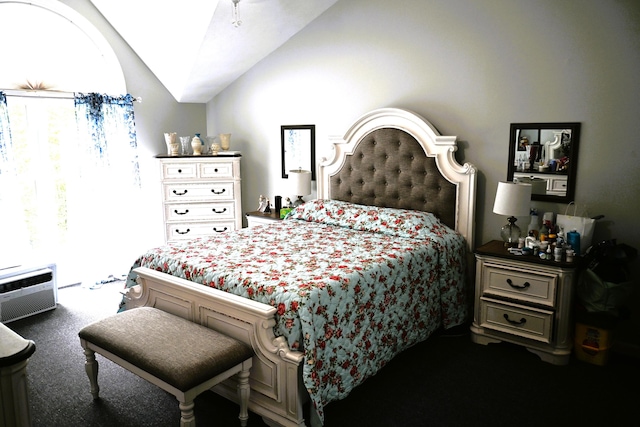 1617 Academy Dr, East Stroudsburg, PA 18301 - bedroom with vaulted ceiling and carpet