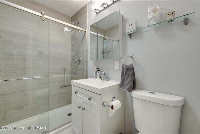 3126 Snowden Dr, Bushkill, PA 18324 - full bath featuring vanity and a shower stall
