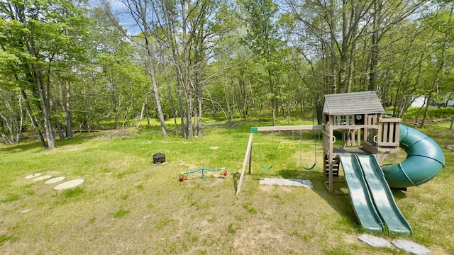 2292 Bismark Rd, Blakeslee, PA 18610 - view of green lawn with a playground