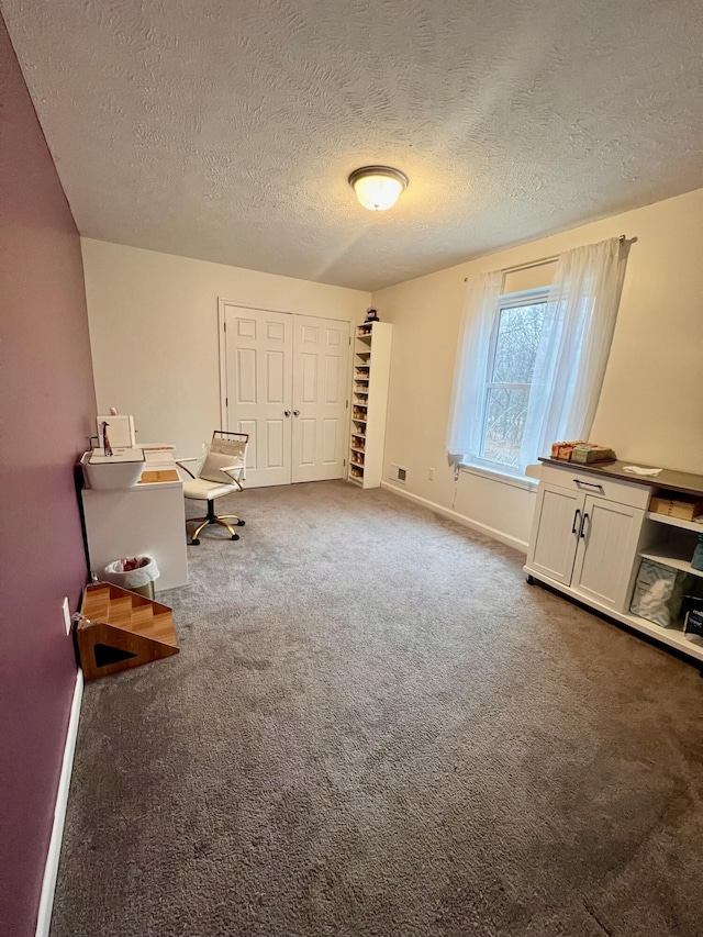 2292 Bismark Rd, Blakeslee, PA 18610 - unfurnished room featuring a textured ceiling, carpet, and baseboards